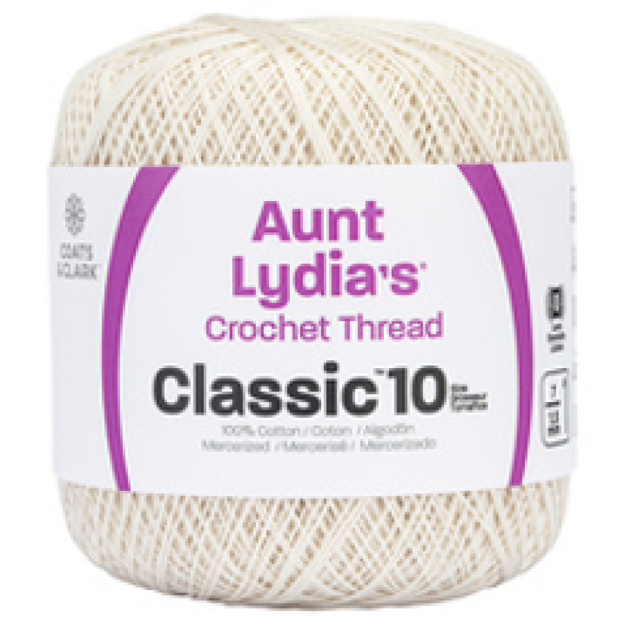 Aunt Lydia's Classic Crochet Thread Antique White Size #10