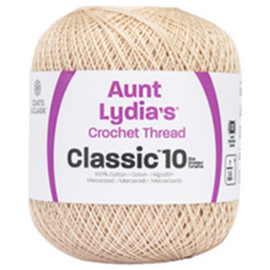 Aunt Lydia's Classic Crochet Thread Natural Size #10