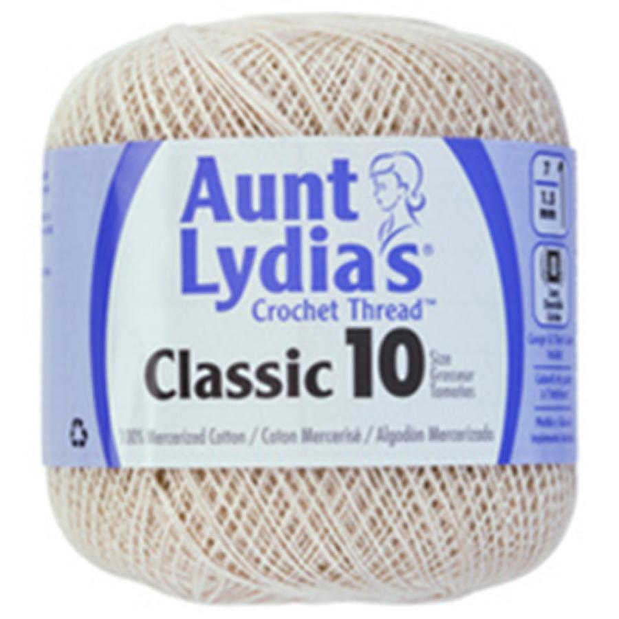 Aunt Lydia's Classic Crochet Thread Ecru Size #10