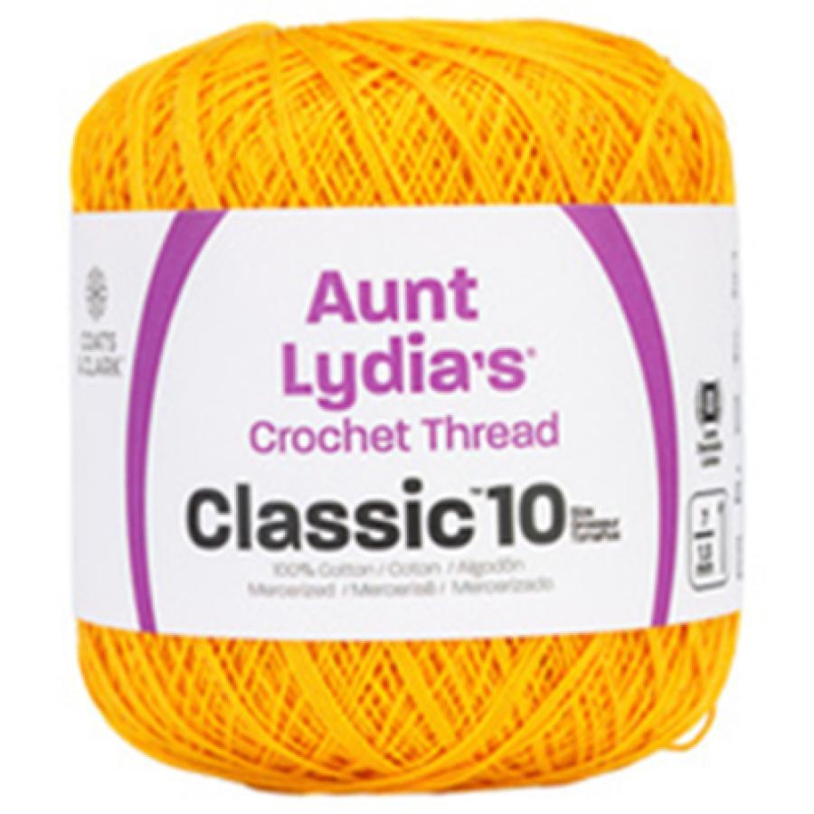Aunt Lydia's Classic Crochet Thread Goldenrod Size #10