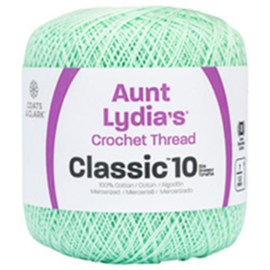Aunt Lydia's Classic Crochet Thread Mint Green Size #10