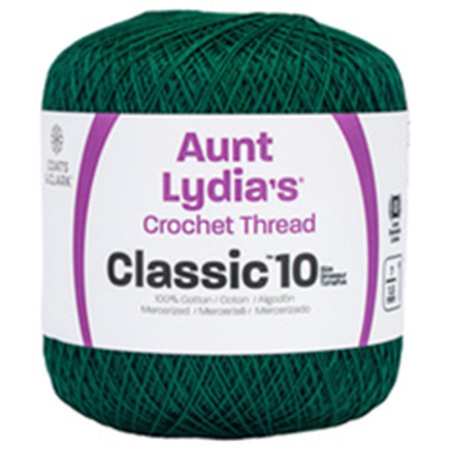 Aunt Lydia's Classic Crochet Thread Forest Green Size #10