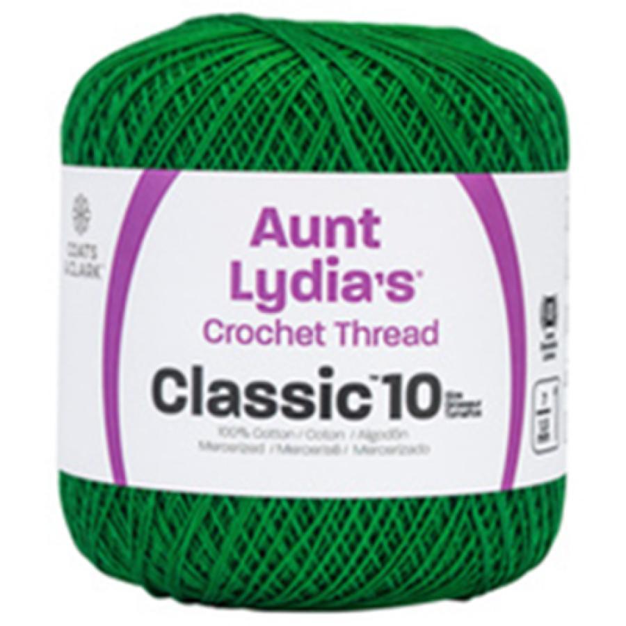 Aunt Lydia's Classic Crochet Thread Myrtle Green Size #10