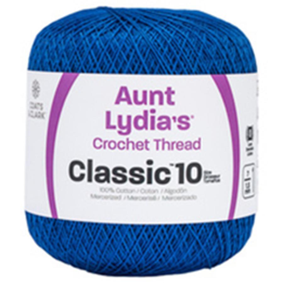 Aunt Lydia's Classic Crochet Thread Dark Royal Size #10