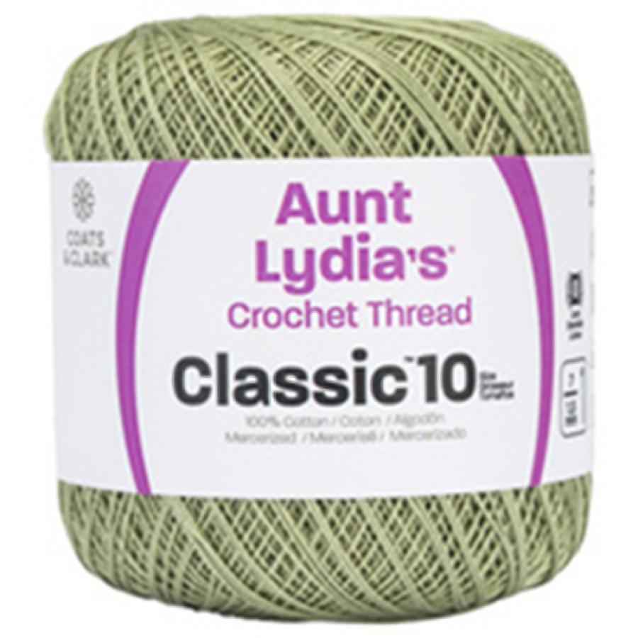Aunt Lydia's Classic Crochet Thread Frosty Green Size #10