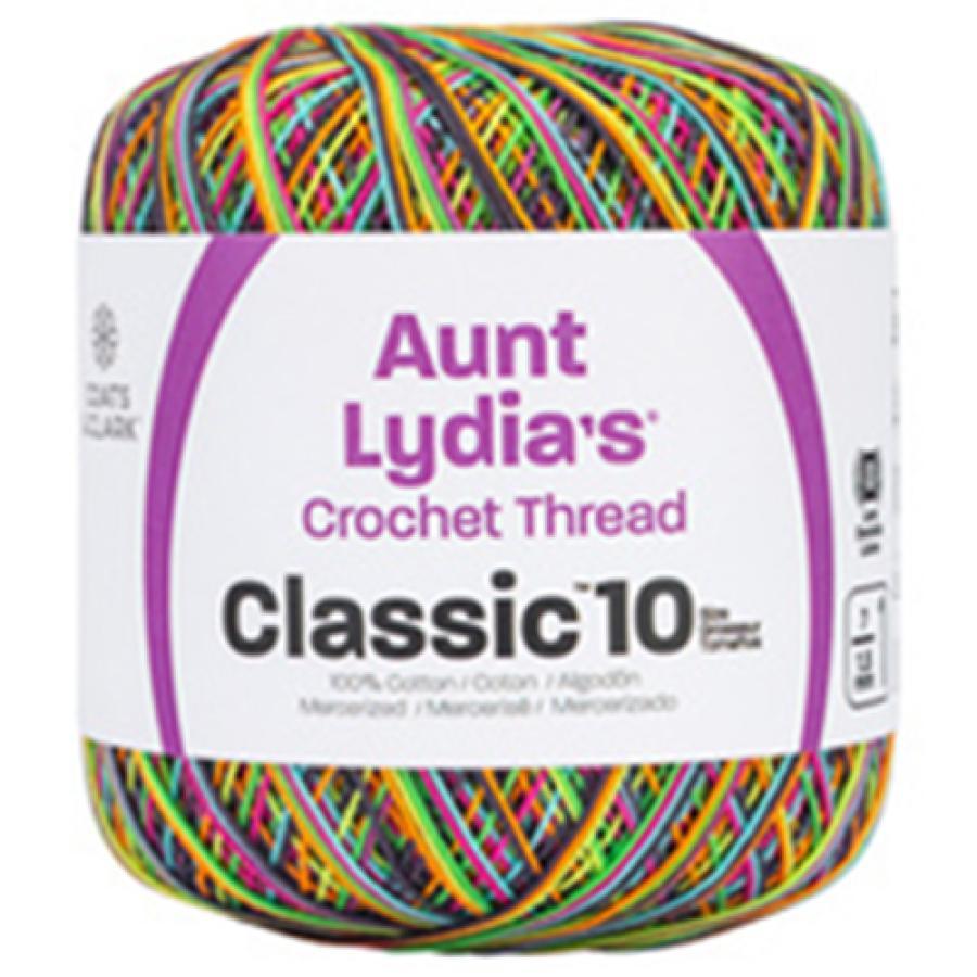 Aunt Lydia's Classic Crochet Thread Blacklight Size #10