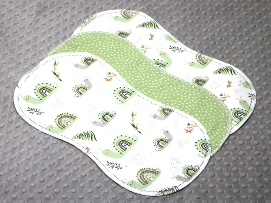 Crawl Along Hemstitched Flannel (3) Piece Burp Cloths Kit