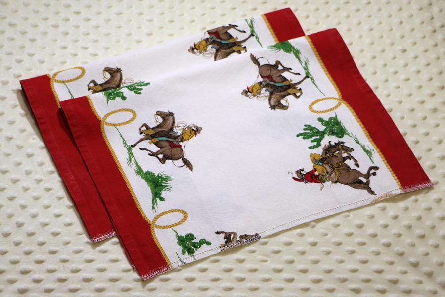 Cowboys Hemstitched Tea Towels Kit