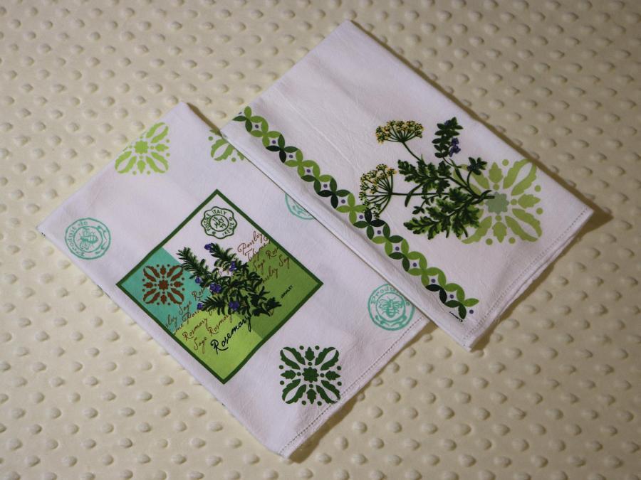 Herb Garden II  2 Piece Tea Towel Kit