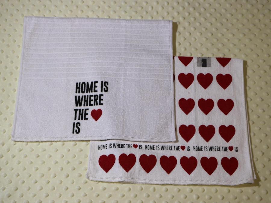 Home Is Where The Heart Is (2) Piece Tea Towel Kit