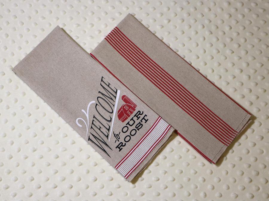 Welcome To Our Roost (2) Piece Tea Towel Kit