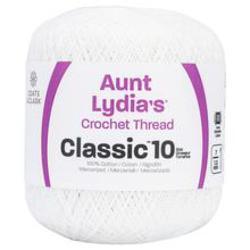 Aunt Lydia's Classic Crochet Thread White Size #10 Aunt Lydia's Classic Crochet Thread White Size #10