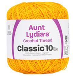 Aunt Lydia's Classic Crochet Thread Goldenrod Size #10