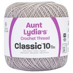 Aunt Lydia's Classic Crochet Thread Silver Size #10