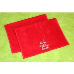 Bless This House Hemstitched 2 Piece Tea Towel Kit