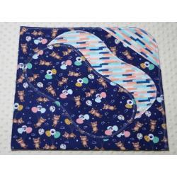Hello Baby II Hemstitched Flannel Blanket w/(2) Burp Cloths Kit