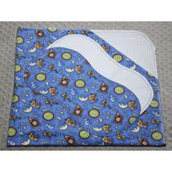 Hey Diddle Diddle Nursery Rhyme Hemstitched Flannel Blanket w/(2) Burp Cloths Kit