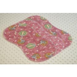 Toy Animal Balloons Pink Hemstitched Flannel (3) Piece Burp Cloths Kit